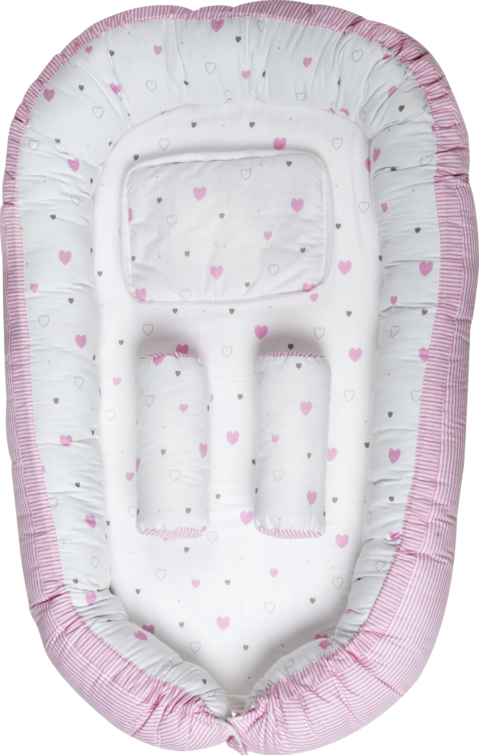 Schardt Babynest Herzchen, rosa