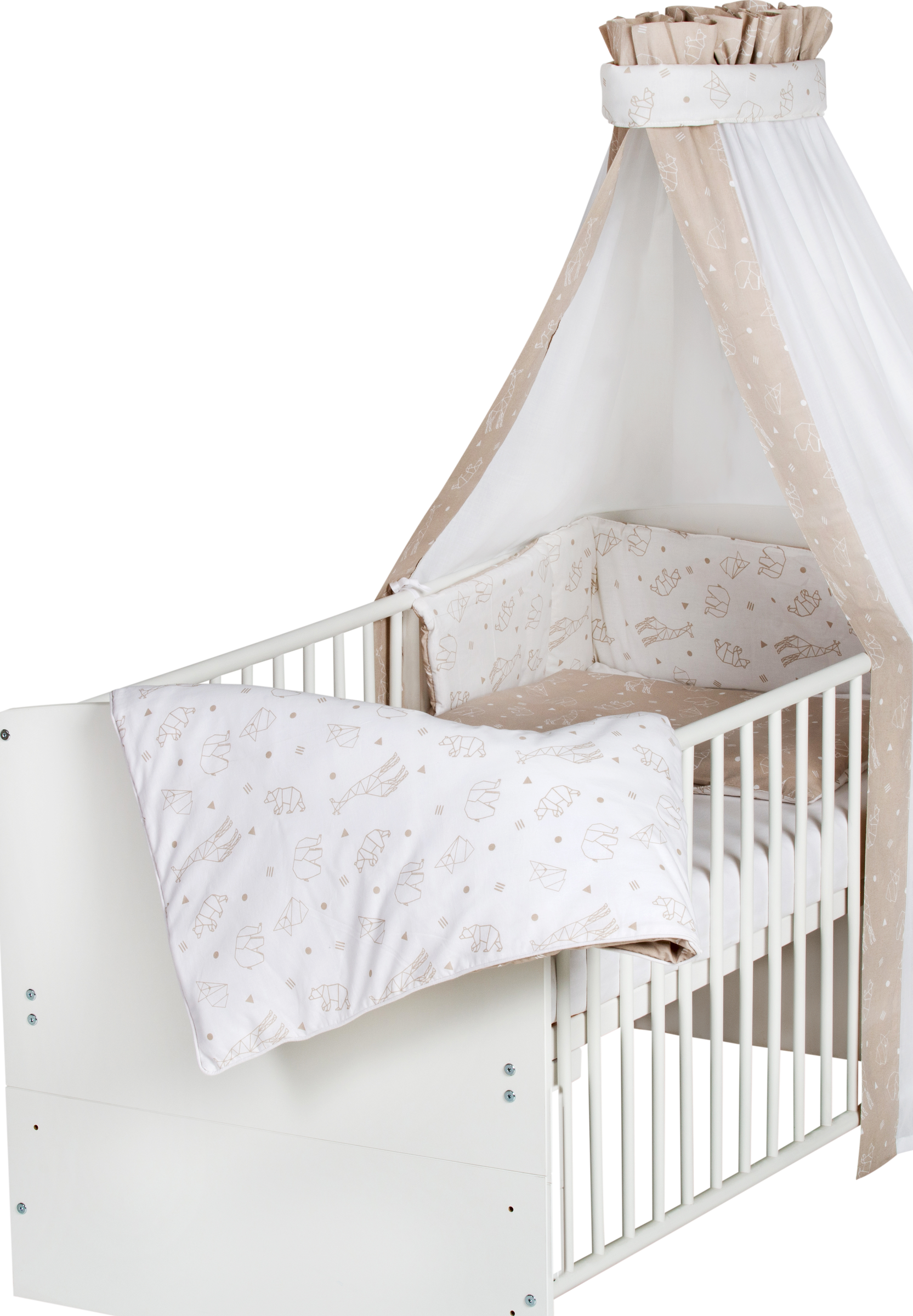 Schardt 4-teilig Bett-Set Origami Beige