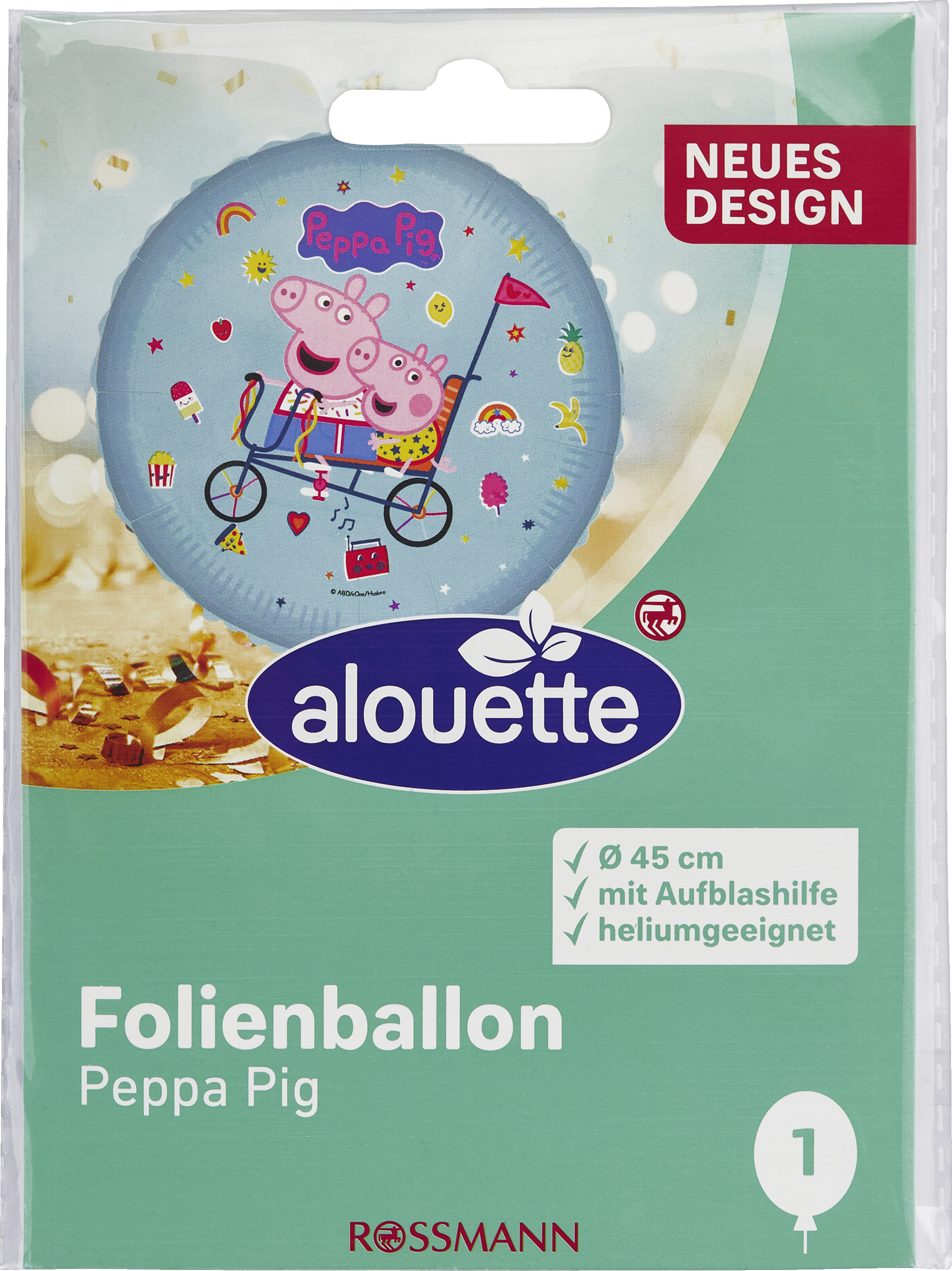 alouette Folienballon Paw Patrol, Frozen und Peppa sortiert