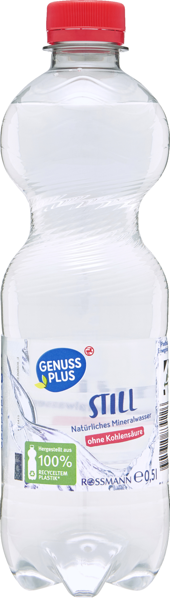 GENUSS PLUS Natürliches Mineralwasser still 0,5 l EINWEG