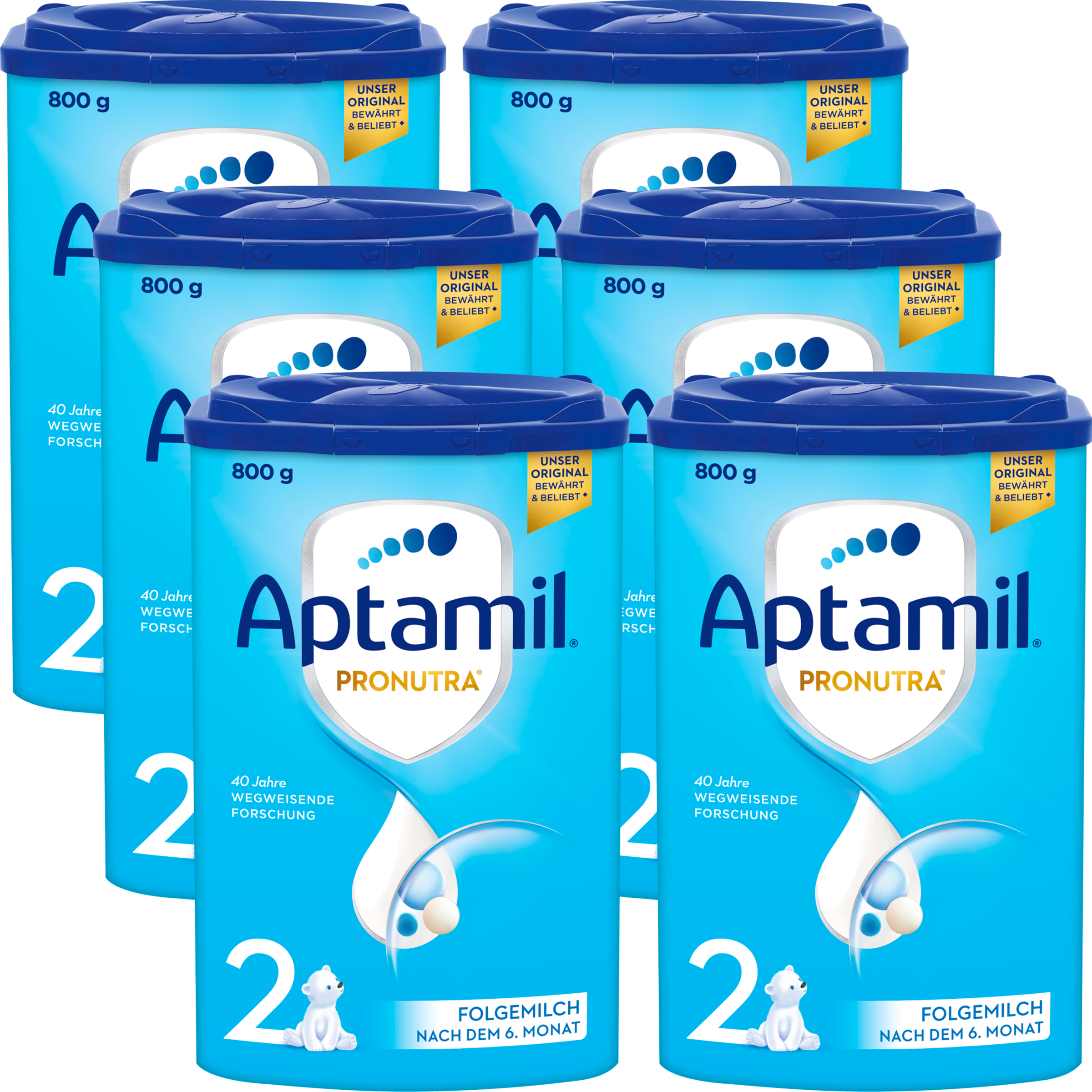 Aptamil 6er-Pack Pronutra Folgemilch 2 nach dem 6. Monat