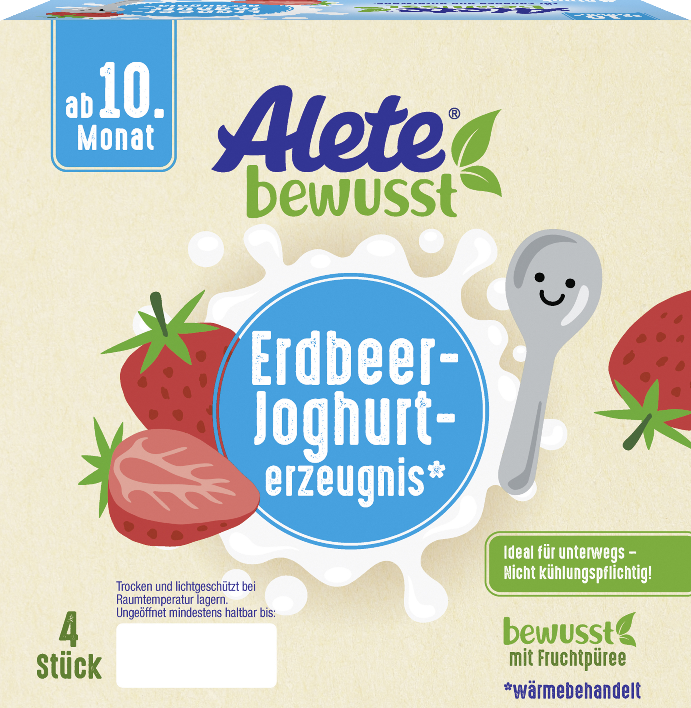 Alete bewusst Erdbeer-Joghurterzeugnis ab 10. Monat