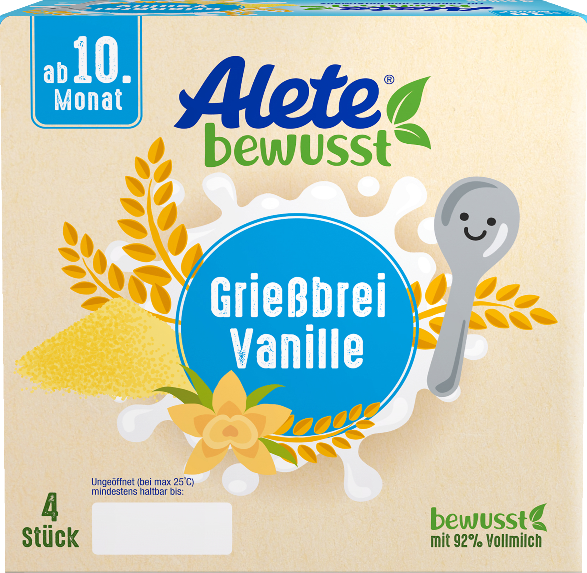Alete bewusst Grießbrei Vanille
