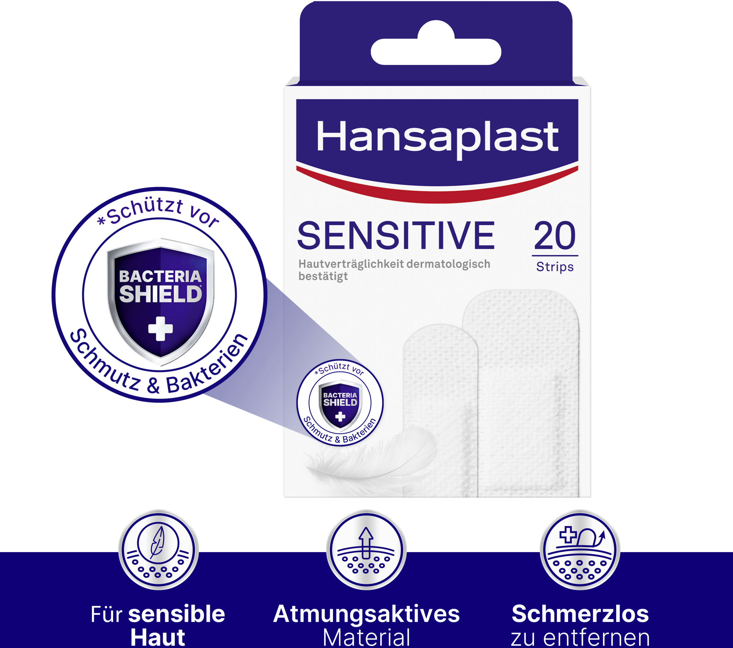 ضمادات لاصقة حساسة 12