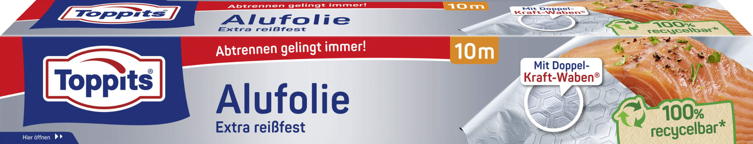 Toppits Alufolie mit Doppel-Kraft-Waben