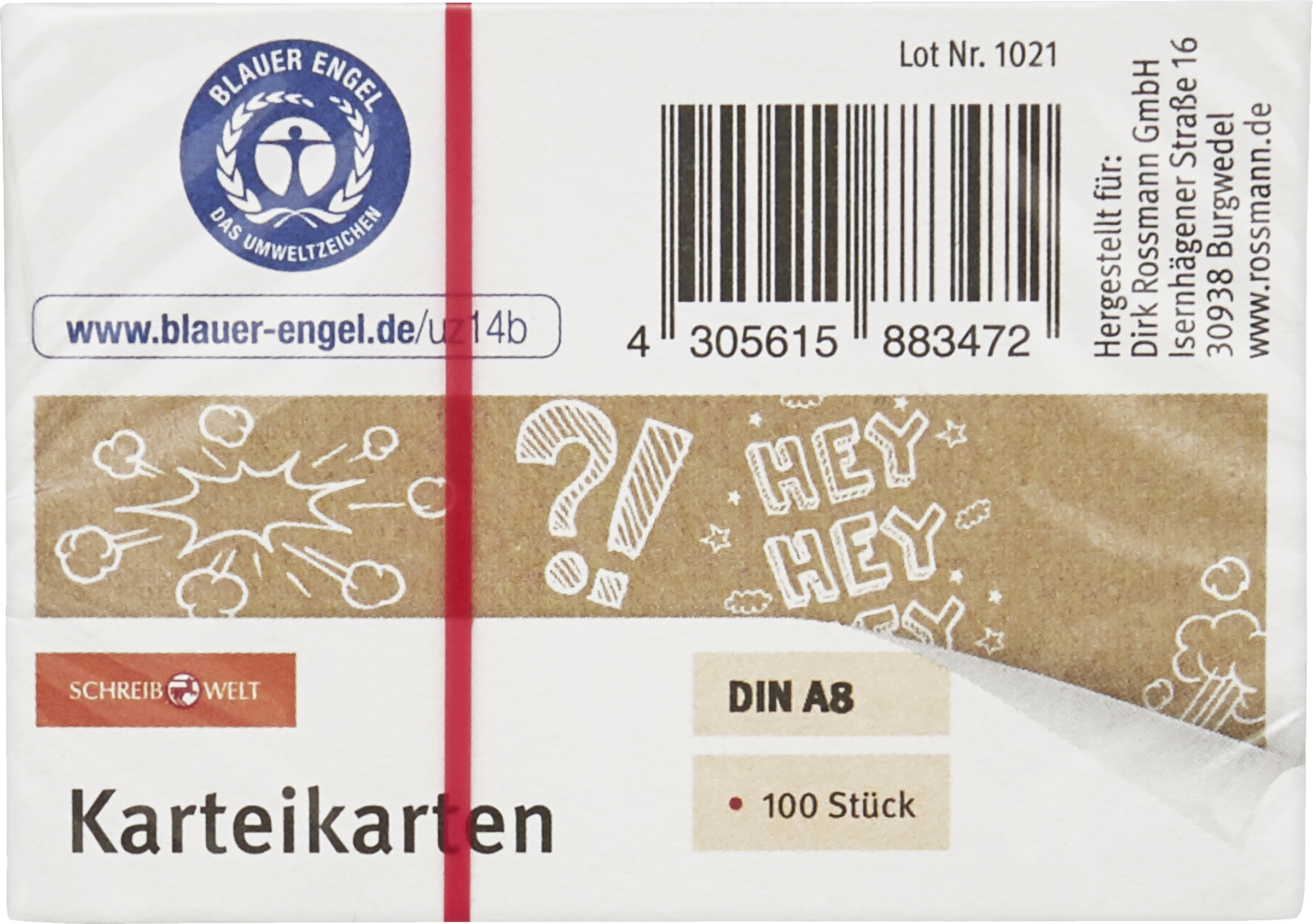 SCHREIBWELT Karteikarten  DIIN A8