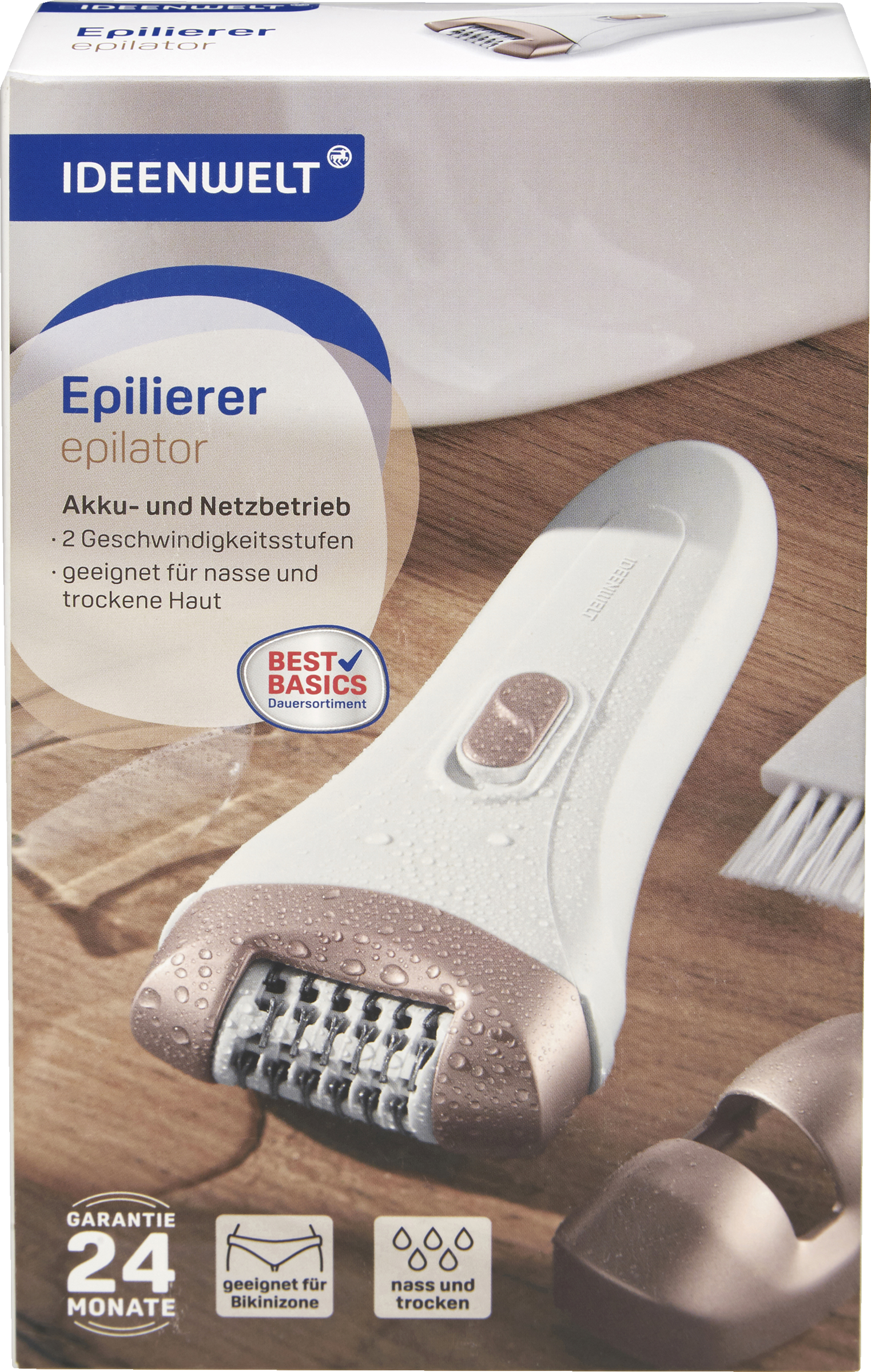 Epilierer rose/weiß