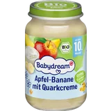 Bio Apfel-Banane mit Quarkcreme