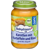 Bio Karotten mit Kartoffeln und Rind