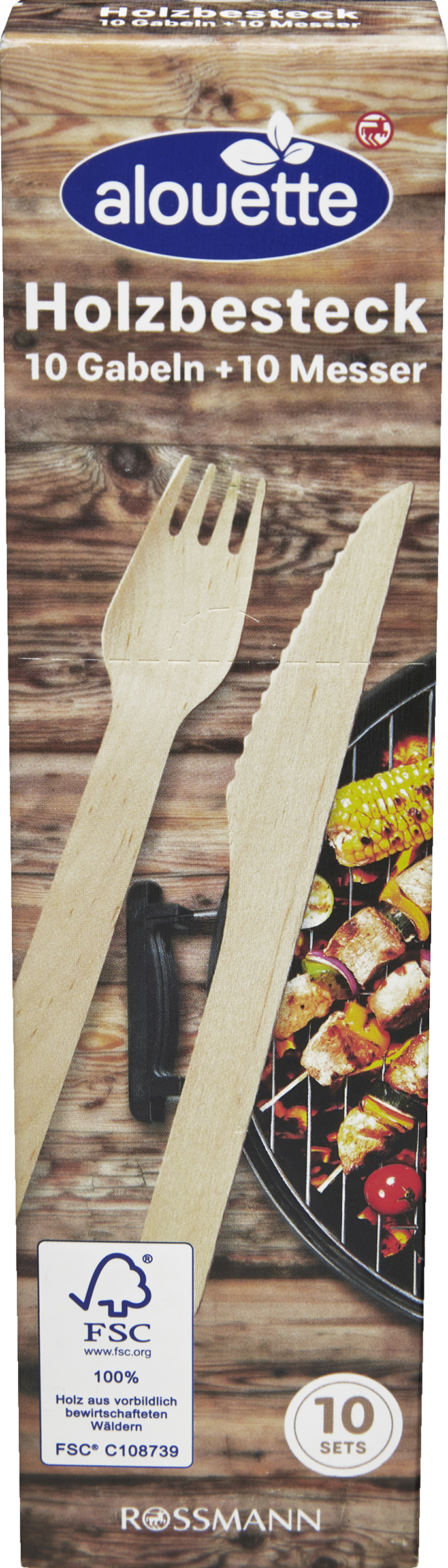 alouette Holzbesteck Set FSC