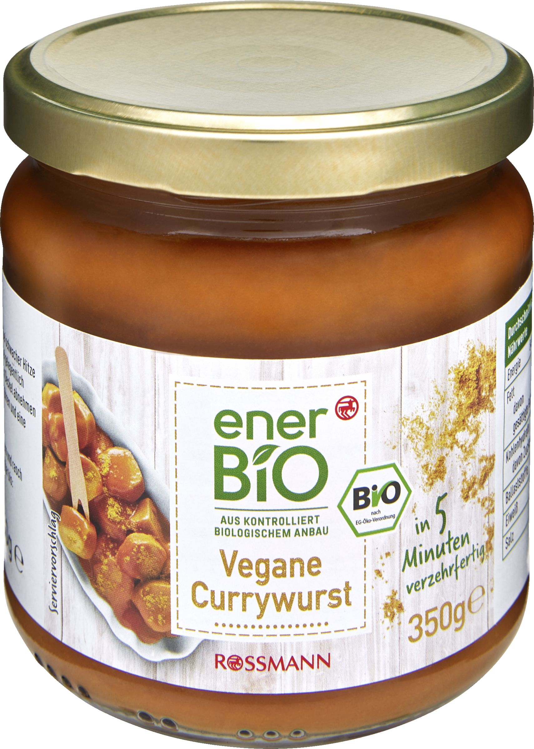 enerBiO Vegane Currywurst