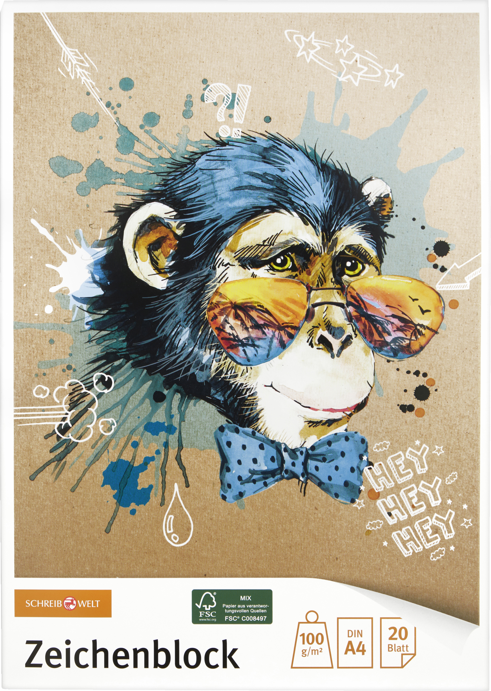 SCHREIBWELT Zeichenblock DIN A4