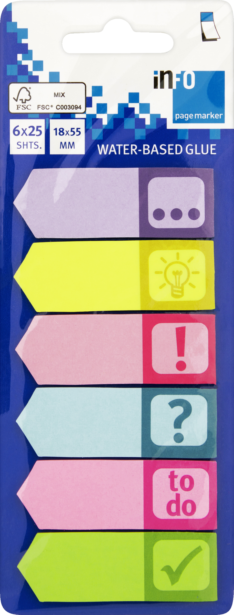 inFO Pagemarker Pfeile 6x25 Blatt