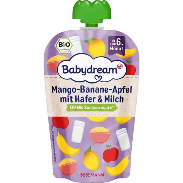 Babydream Bio Mango-Banane-Apfel mit Hafer & Milch online kaufen | rossmann.de