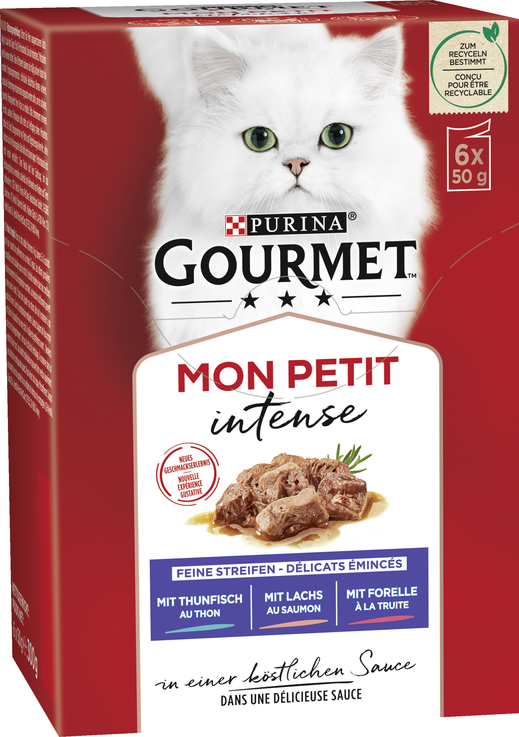 Gourmet GOURMET Mon Petit intense Feine Streifen in einer köstlichen Sauce