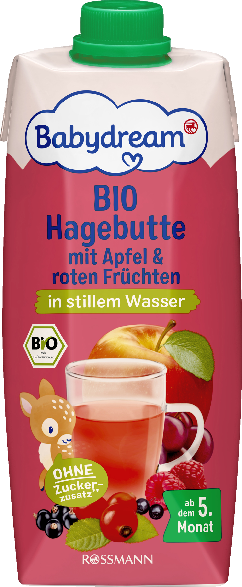 Babydream Bio Hagebutte mit Apfel & roten Früchten