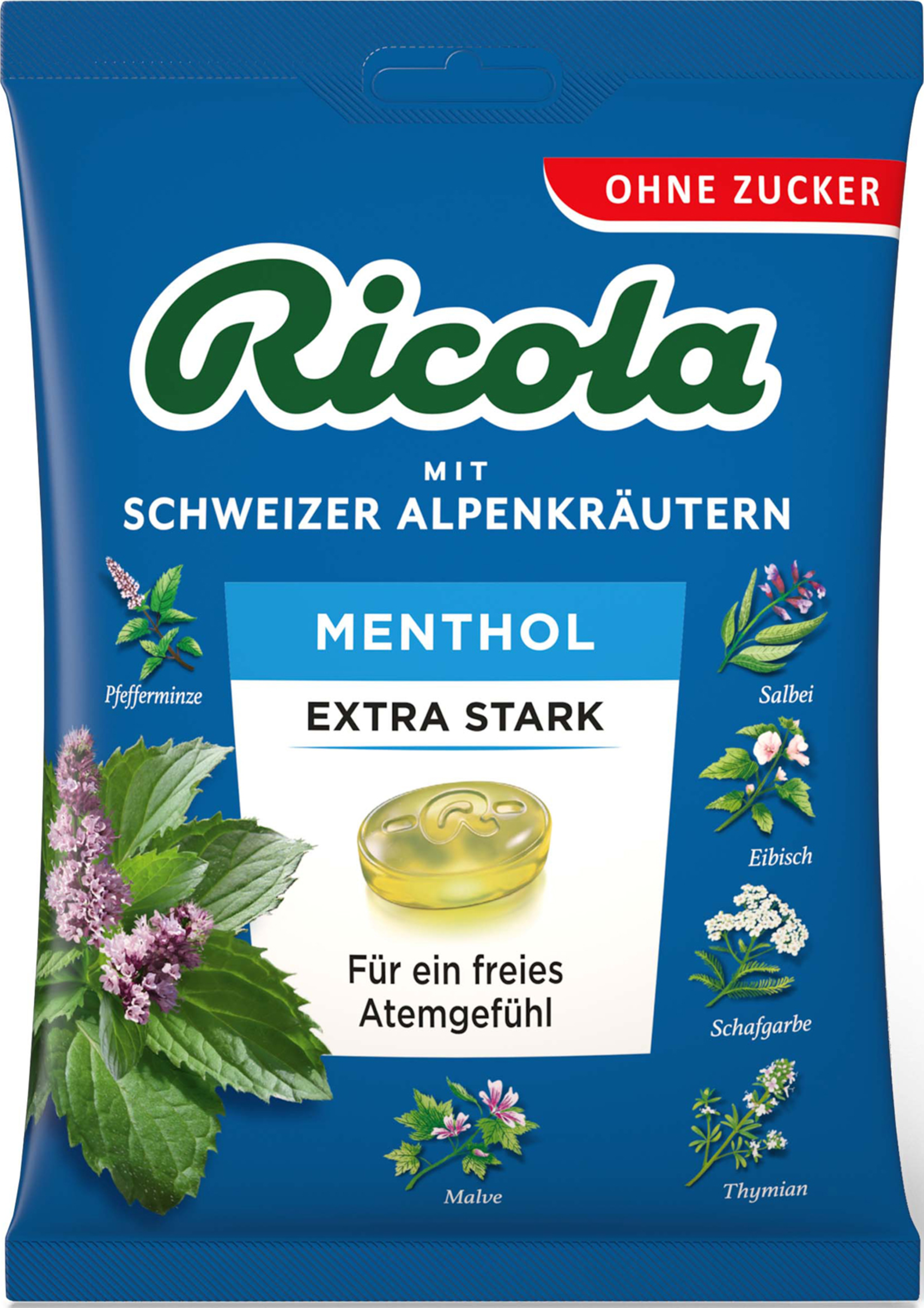 Ricola Menthol Extra Stark Bonbons zuckerfrei rossmann.de