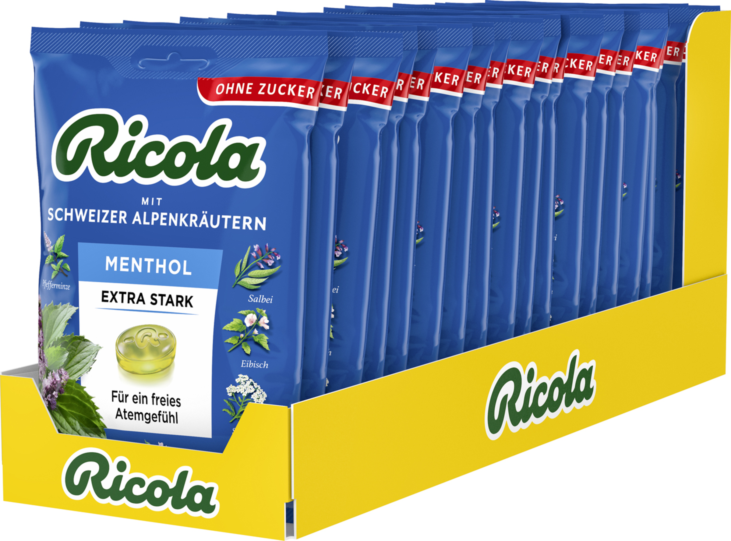 Ricola Menthol Extra Stark Bonbons zuckerfrei rossmann.de