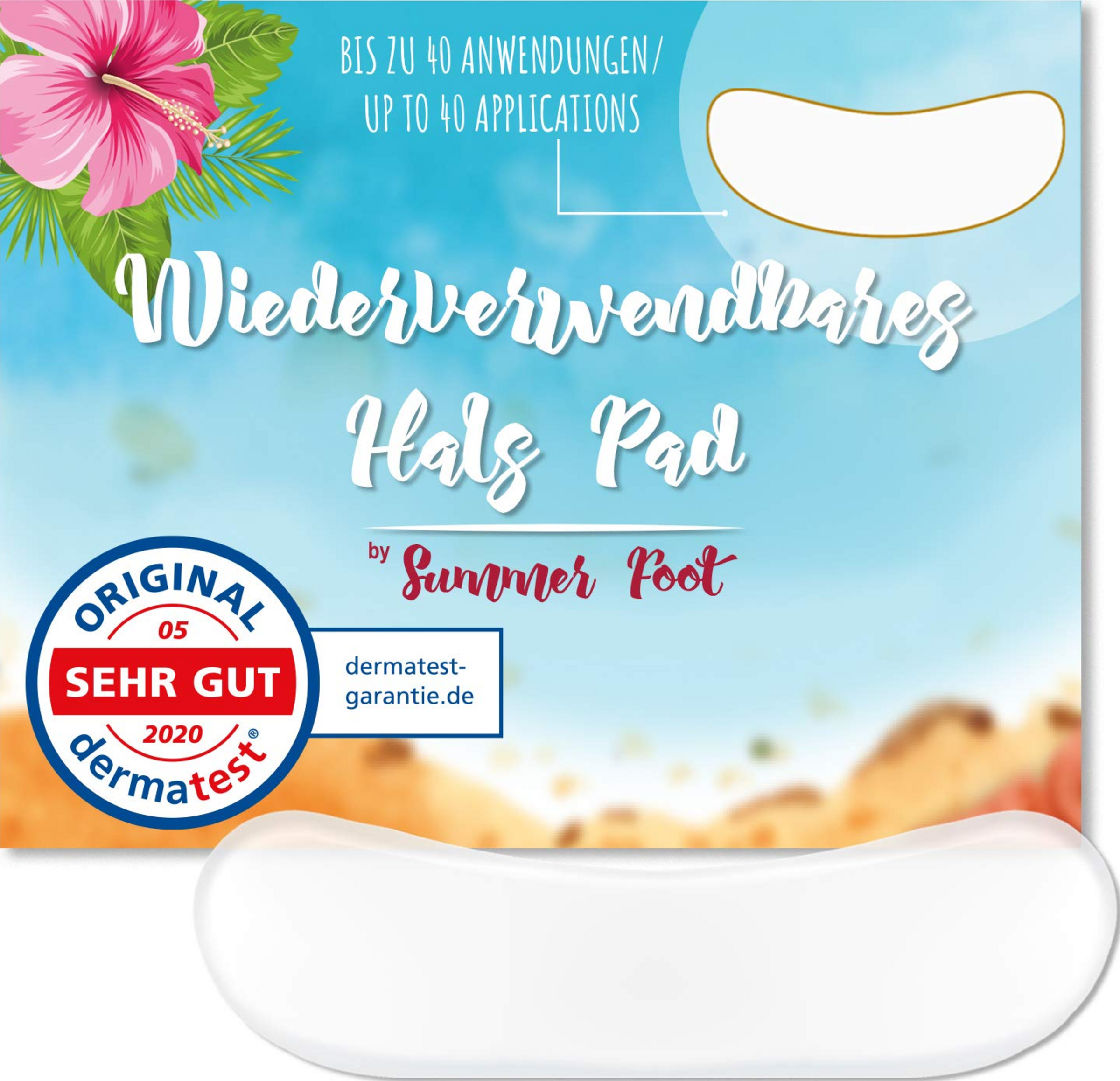 Summer Foot Wiederverwendbares Hals-Pad