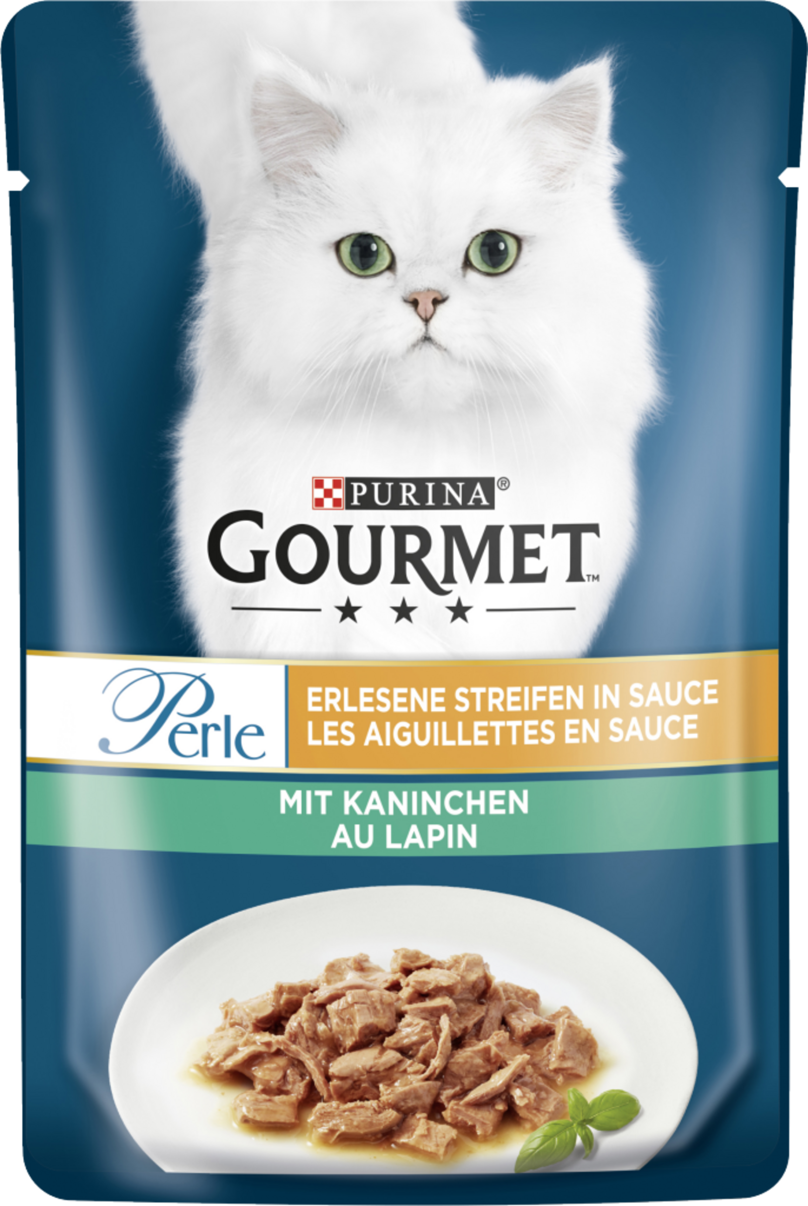 Gourmet Perle Erlesene Streifen in Sauce mit Kaninchen