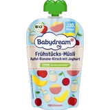 Bio Frühstücks-Müsli Apfel-Banane-Kirsch mit Joghurt