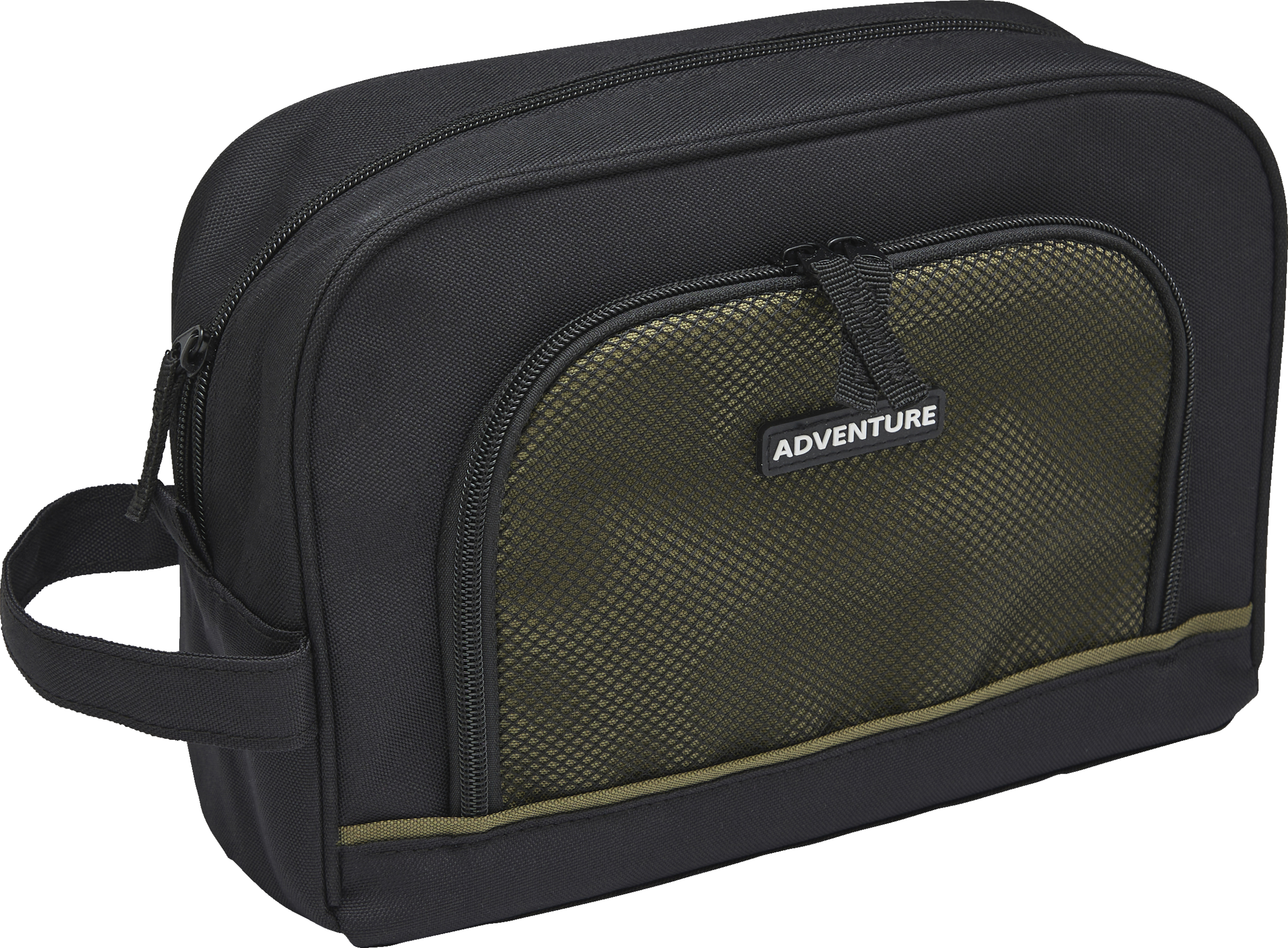 Travel Collection Herren Kulturtasche schwarz-oliv