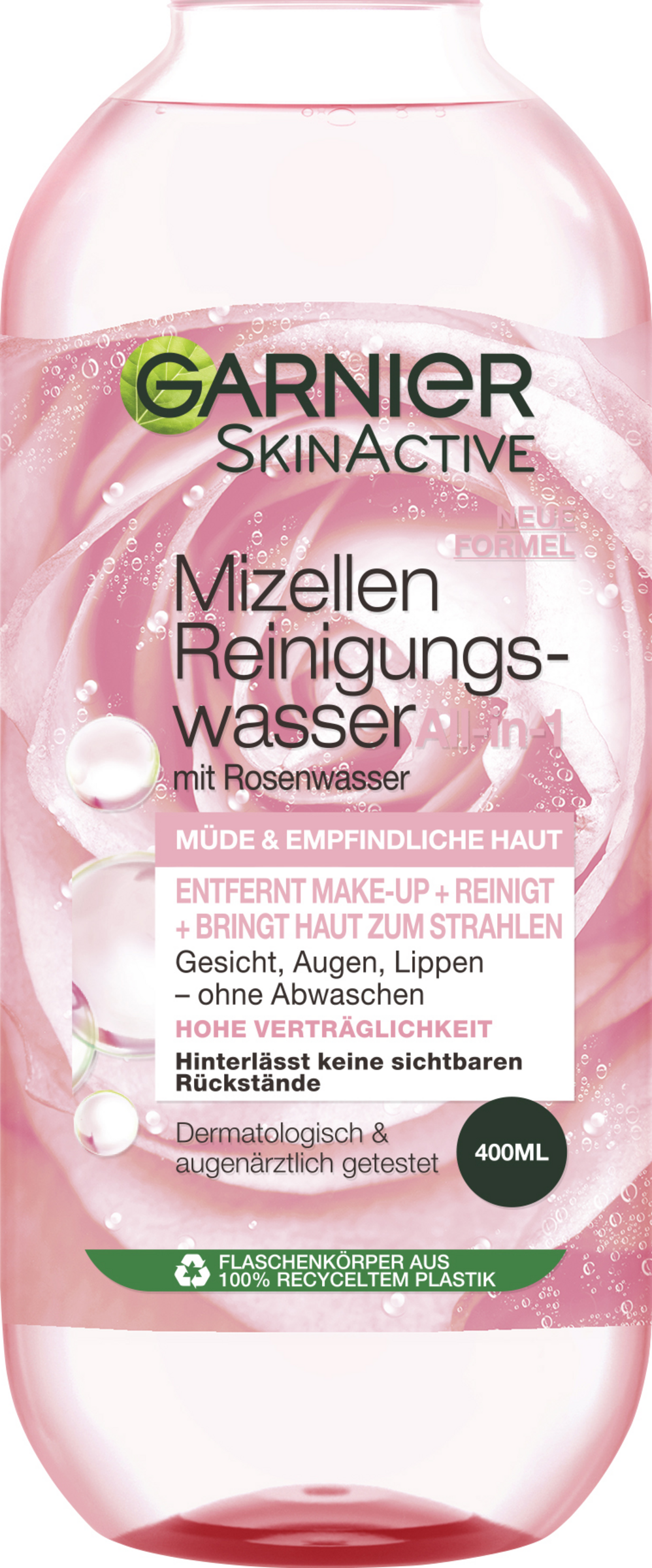 Garnier SkinActive Mizellen Reinigungswasser All-in-1 mit Rosenwasser