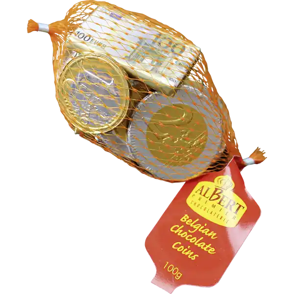 Schokotaler und Schokobanknoten