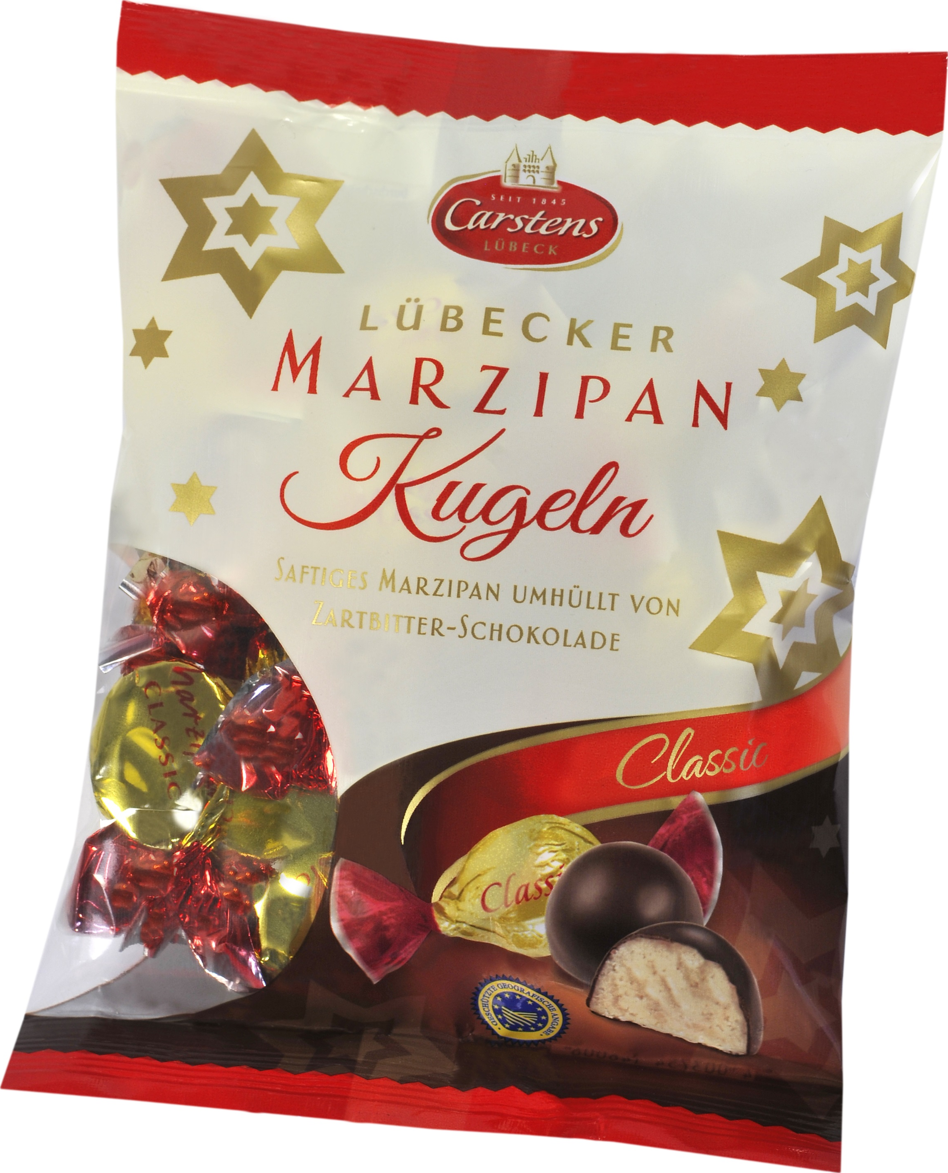 Carstens Lübecker Marzipan Kugeln, Classic (12 Stück)