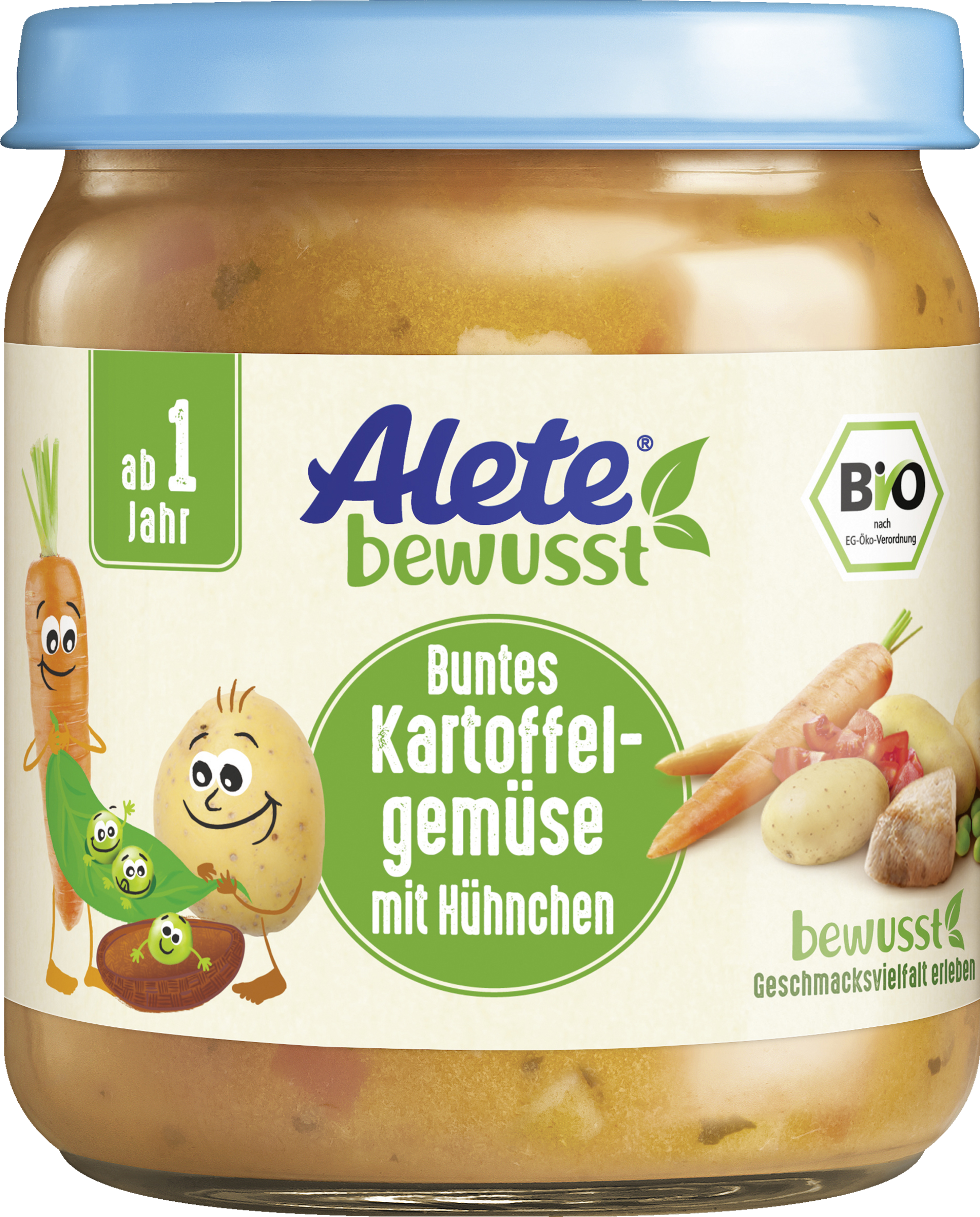Alete bewusst Bio Buntes Kartoffelgemüse mit Huhn