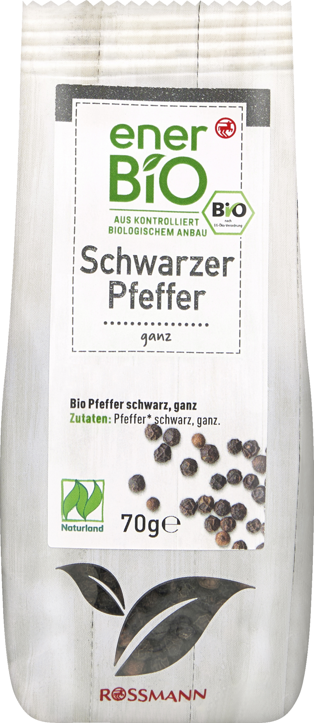 enerBiO Schwarzer Pfeffer ganz Naturland