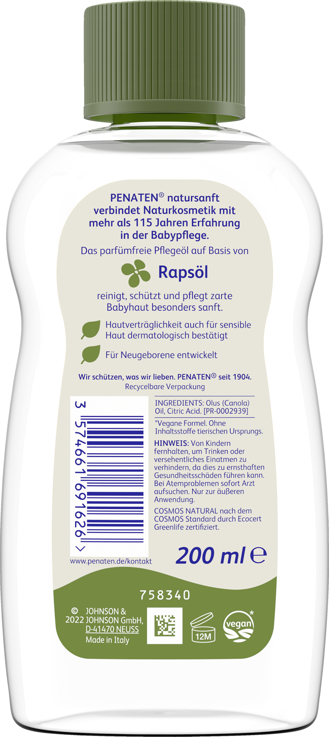 Penaten natursanft MASSAGE & PFLEGEÖL online kaufen rossmann.de