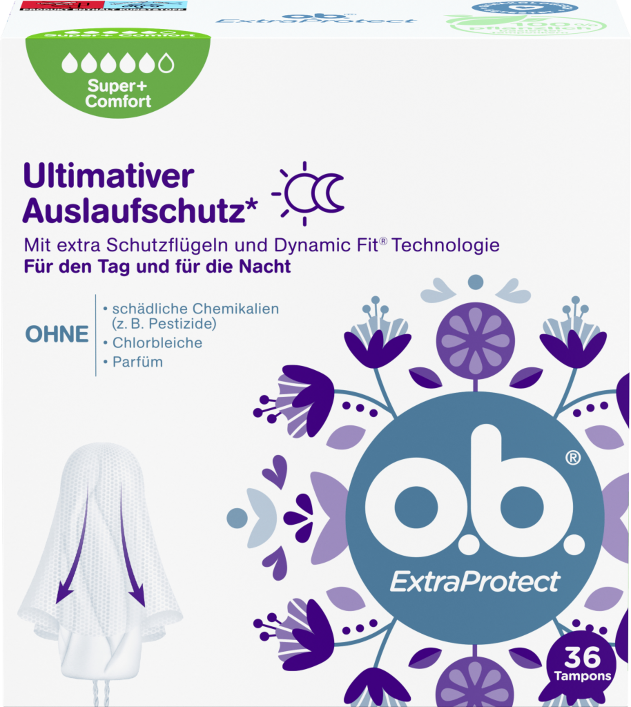 o.b. ExtraProtect Tampons Super+ Comfort