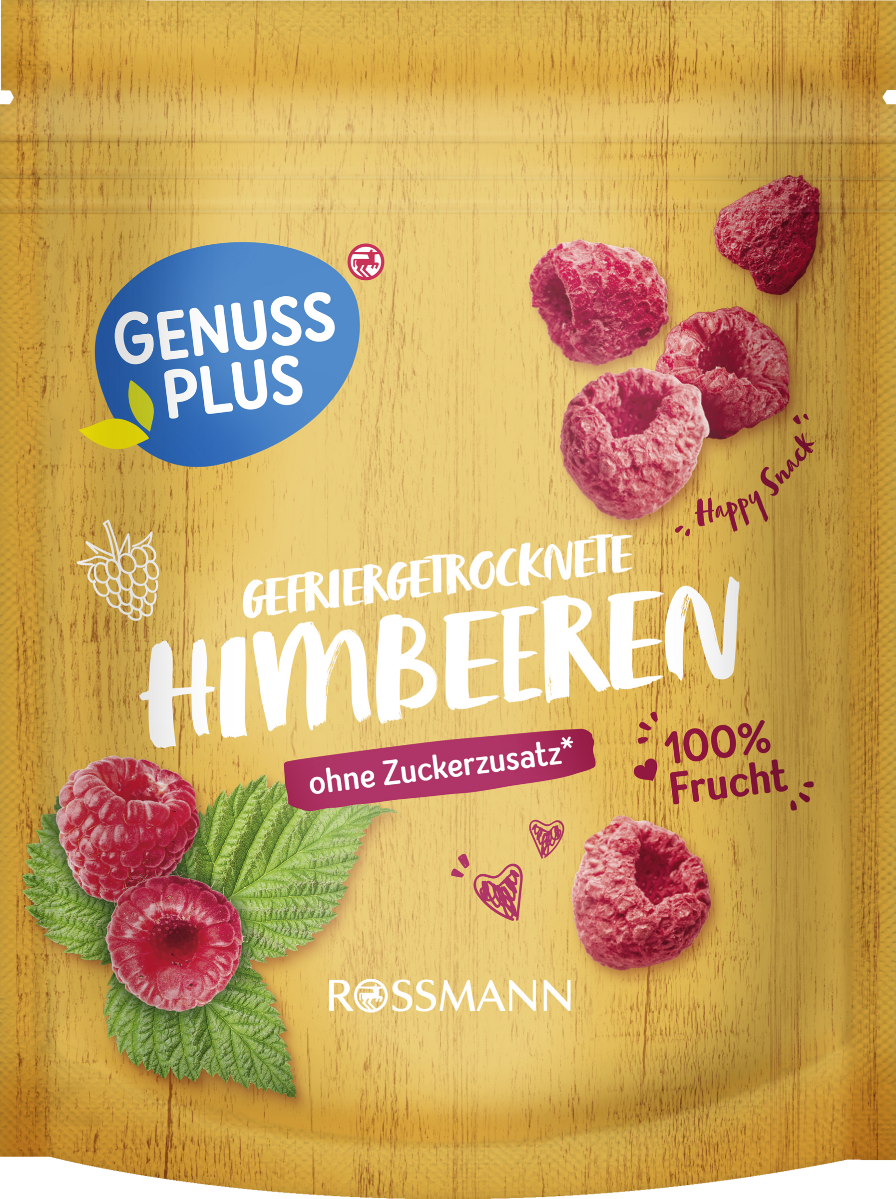 Gefriergetrocknete Himbeeren