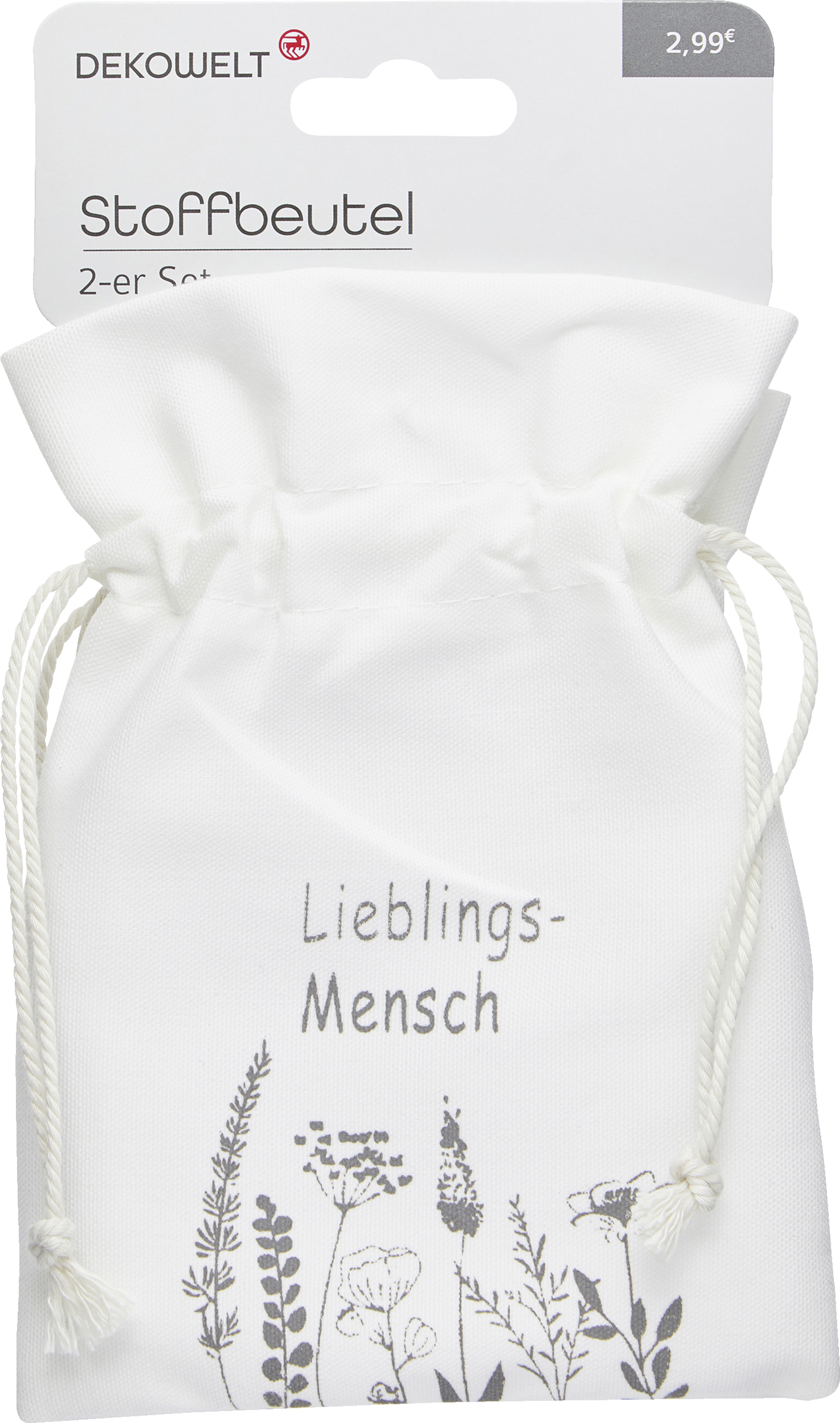 DEKOWELT BEUTEL NATUR JUTE