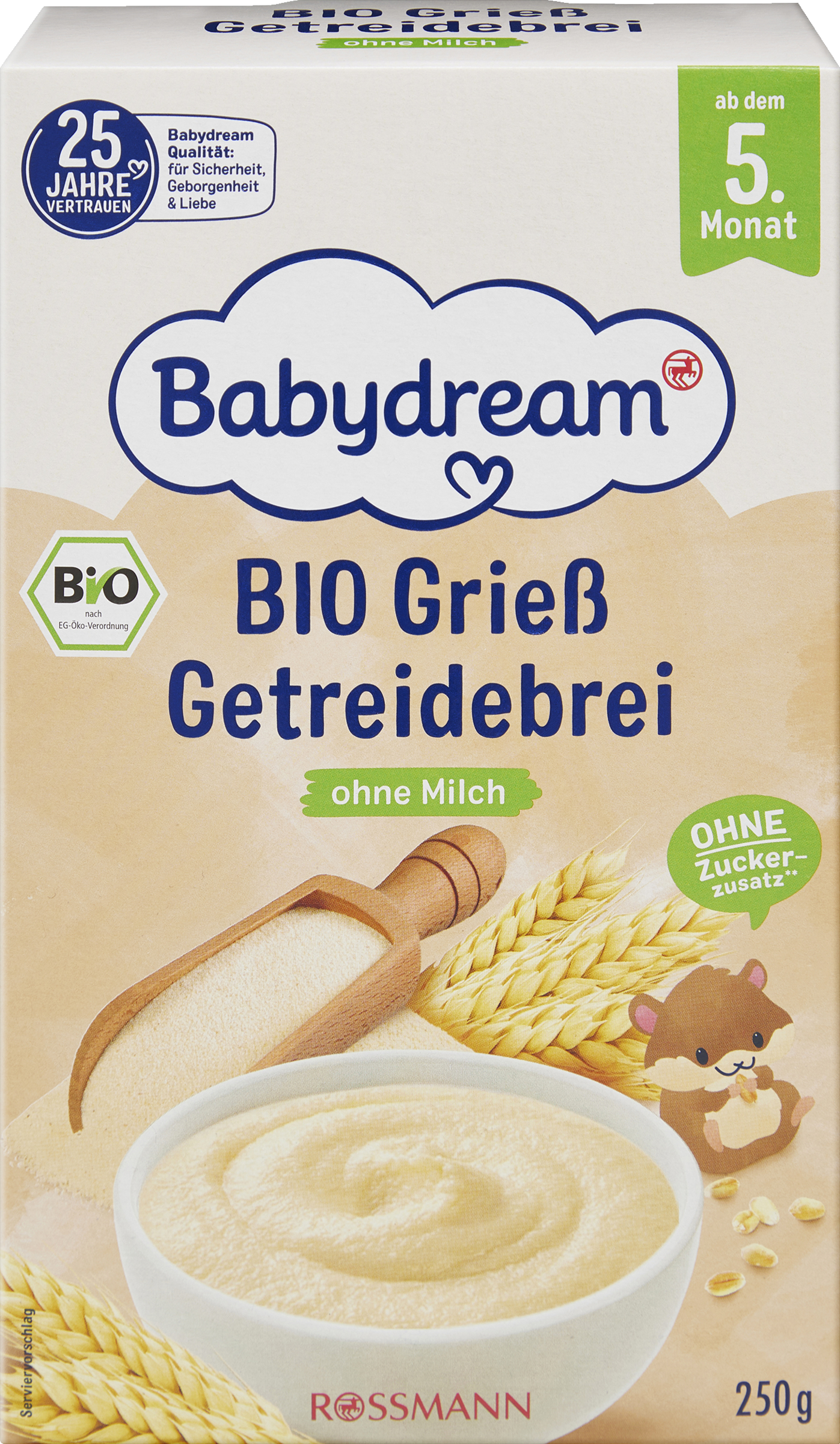 Babydream Bio Grieß Getreidebrei
