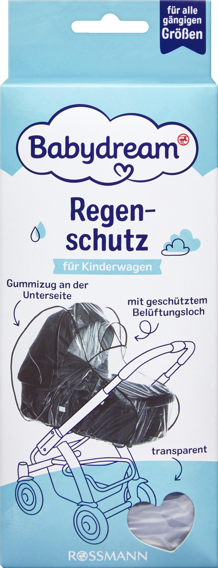 Babydream Regenschutz für Kinderwagen