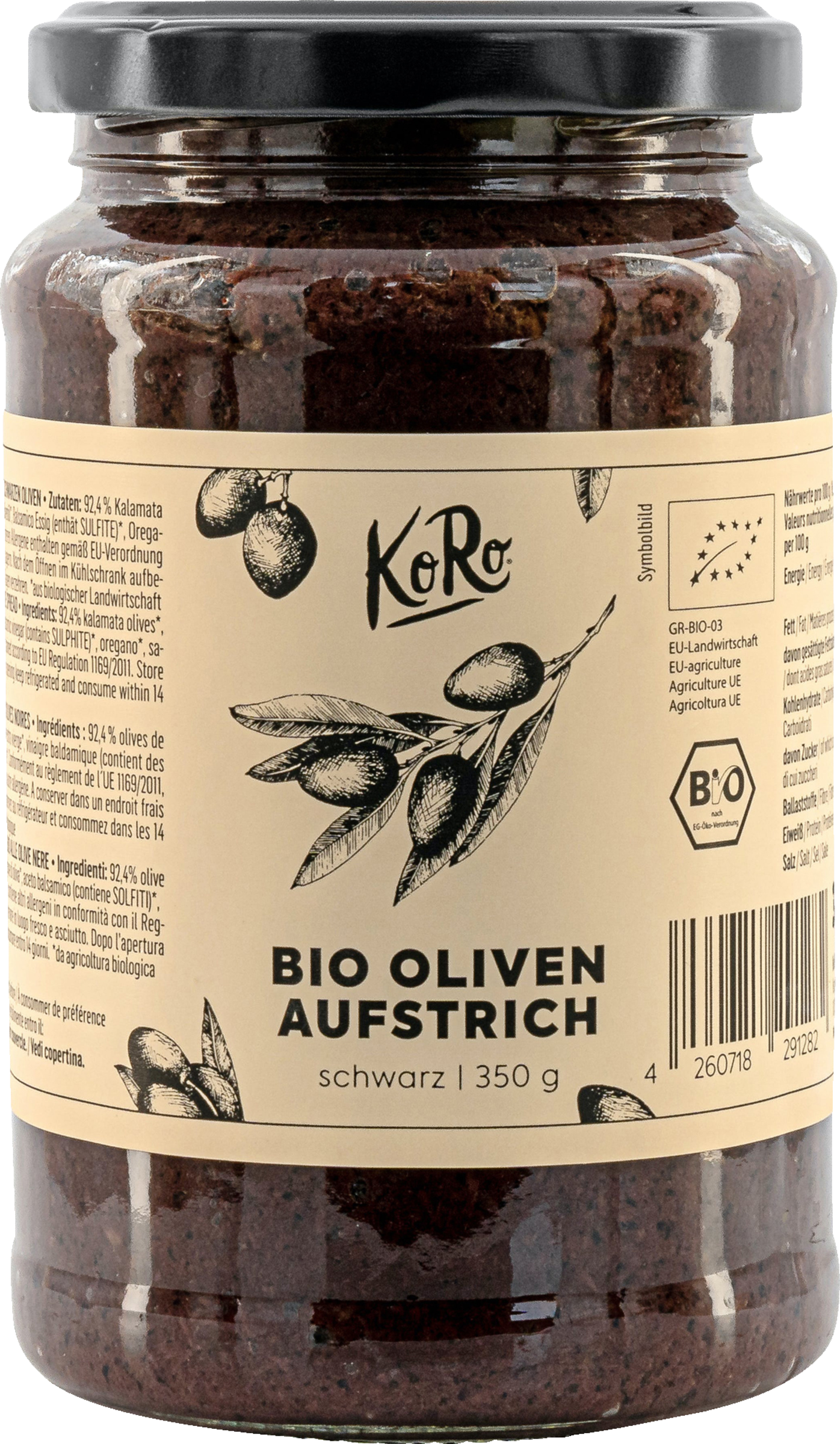 KoRo Bio Oliven Aufstrich schwarz online kaufen | rossmann.de