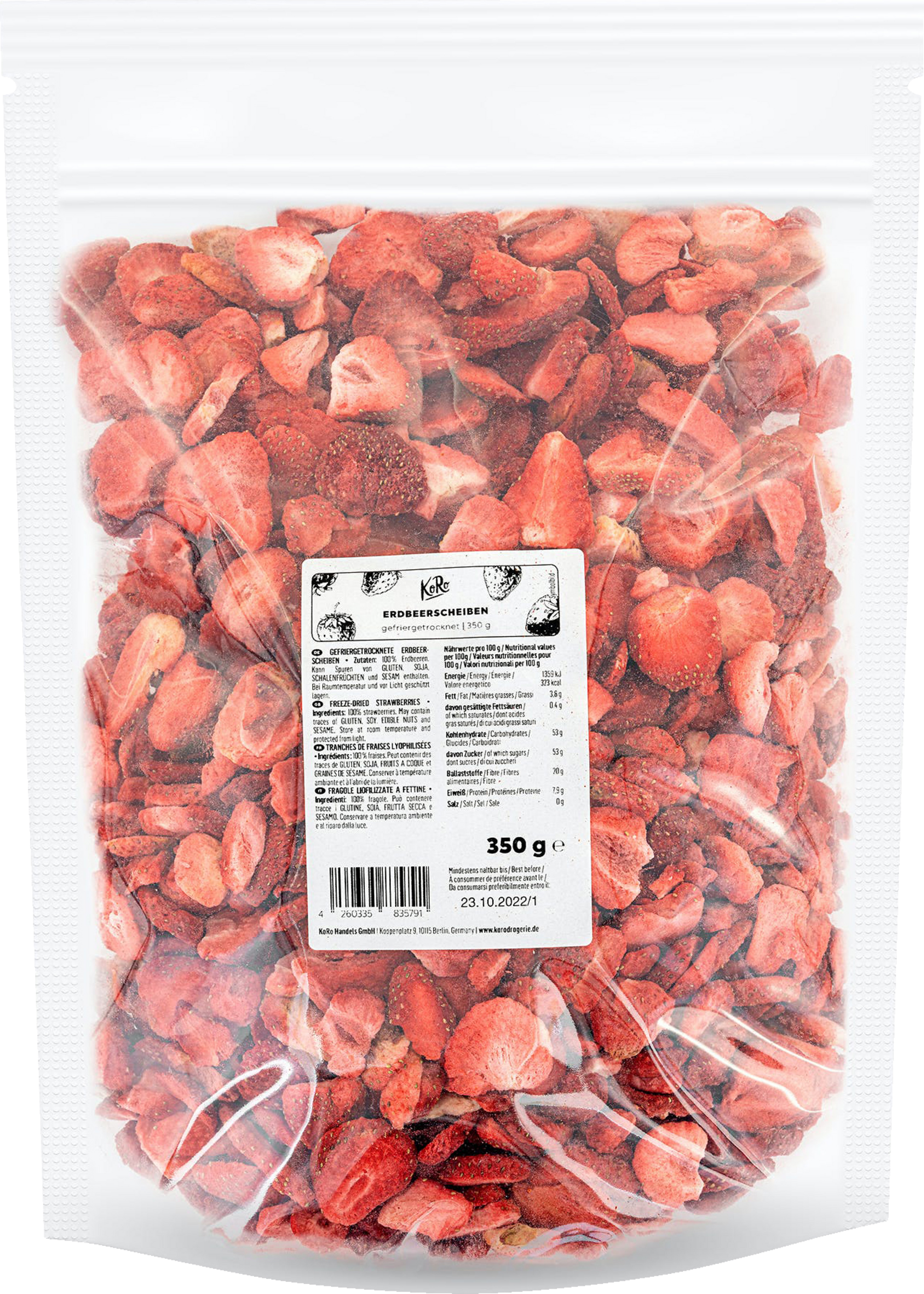 KoRo Erdbeerscheiben gefriergetrocknet