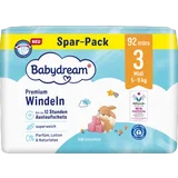 Premium Windeln Größe 3 Midi Jumbo, 92 Stück, 5-9 kg