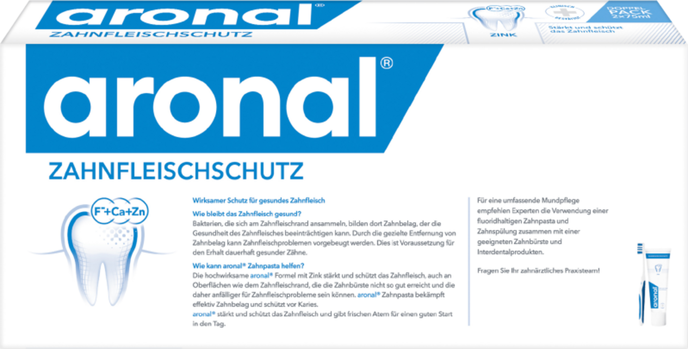 عبوة مزدوجة معجون أسنان لحماية اللثة 2