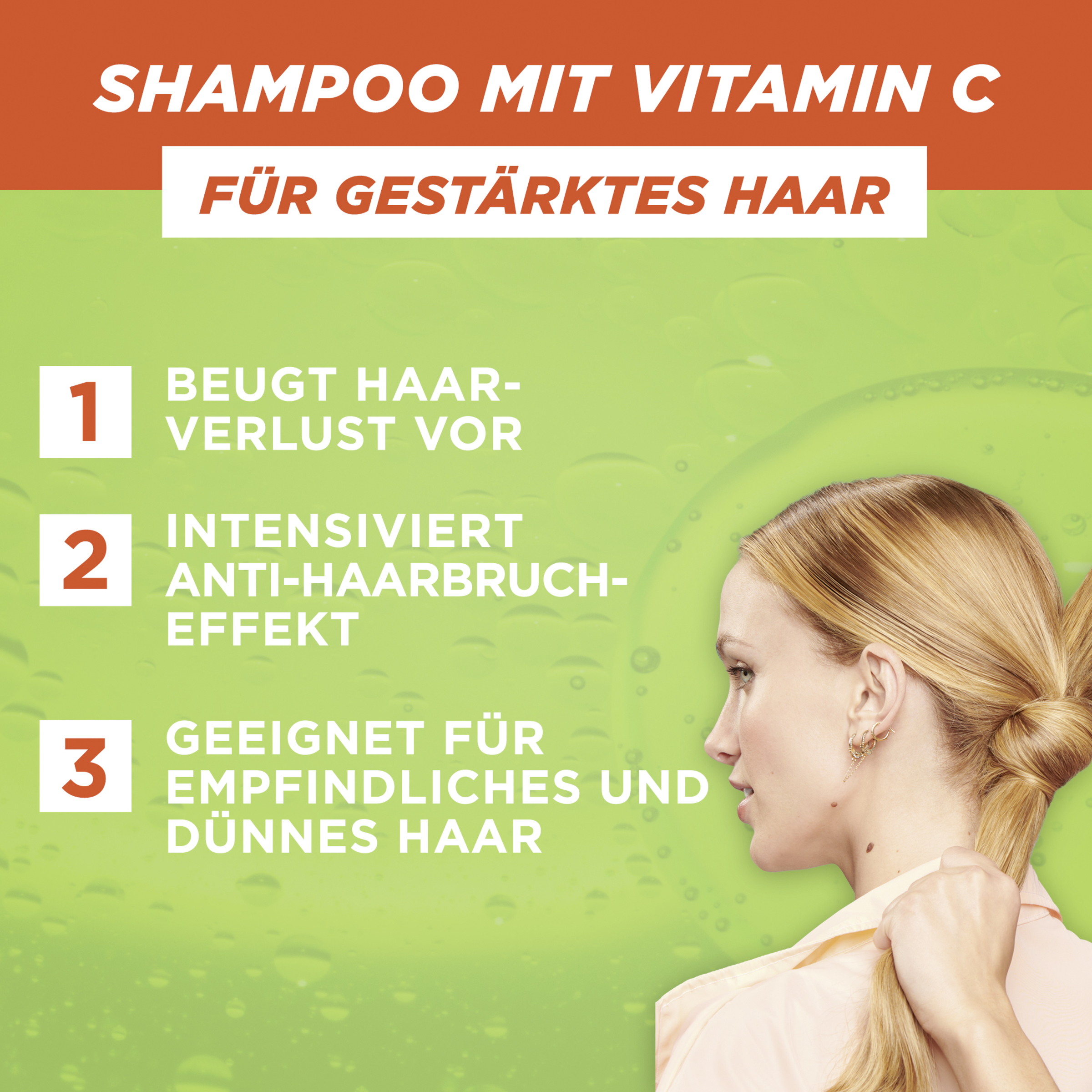 Garnier Fructis Vitamine & Kraft Kräftigendes Shampoo mit Blutorange