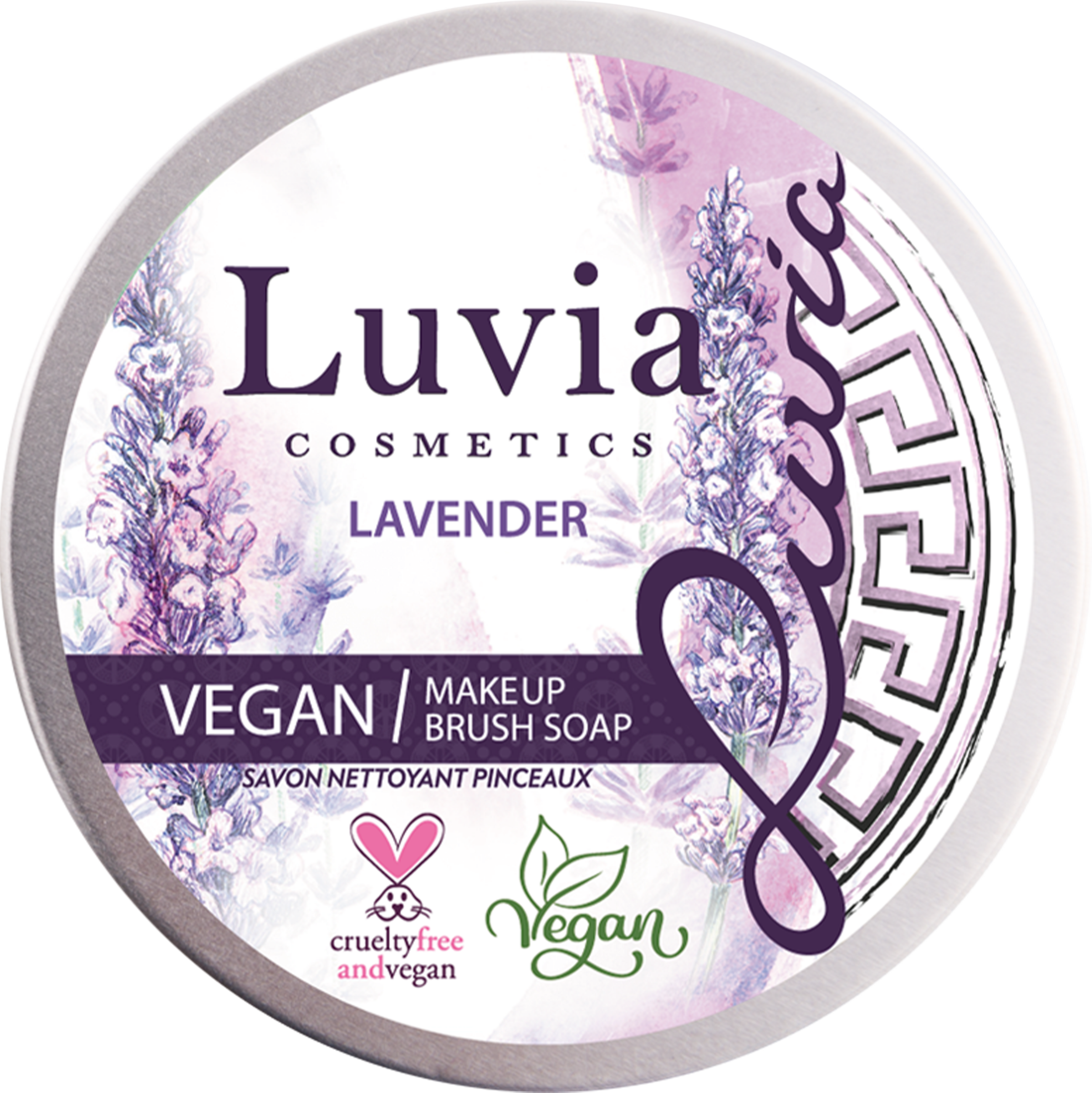 Luvia Cosmetics Pinselseife Lavendel