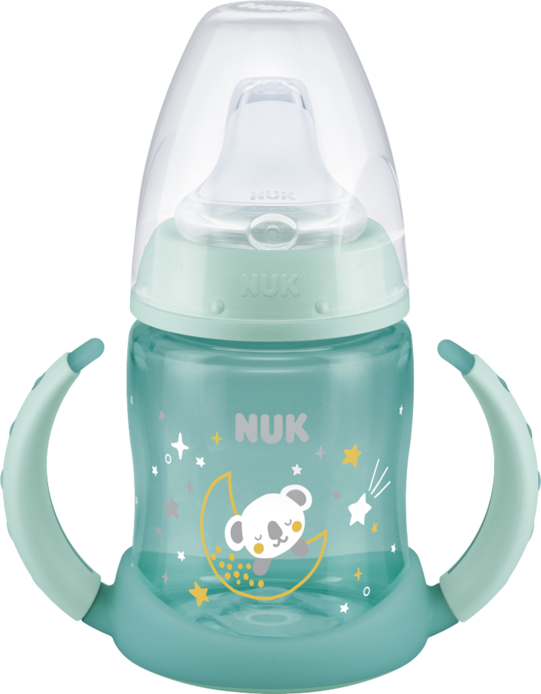 NUK First Choice Trinklernflasche Night, grün, 6-18 Monate