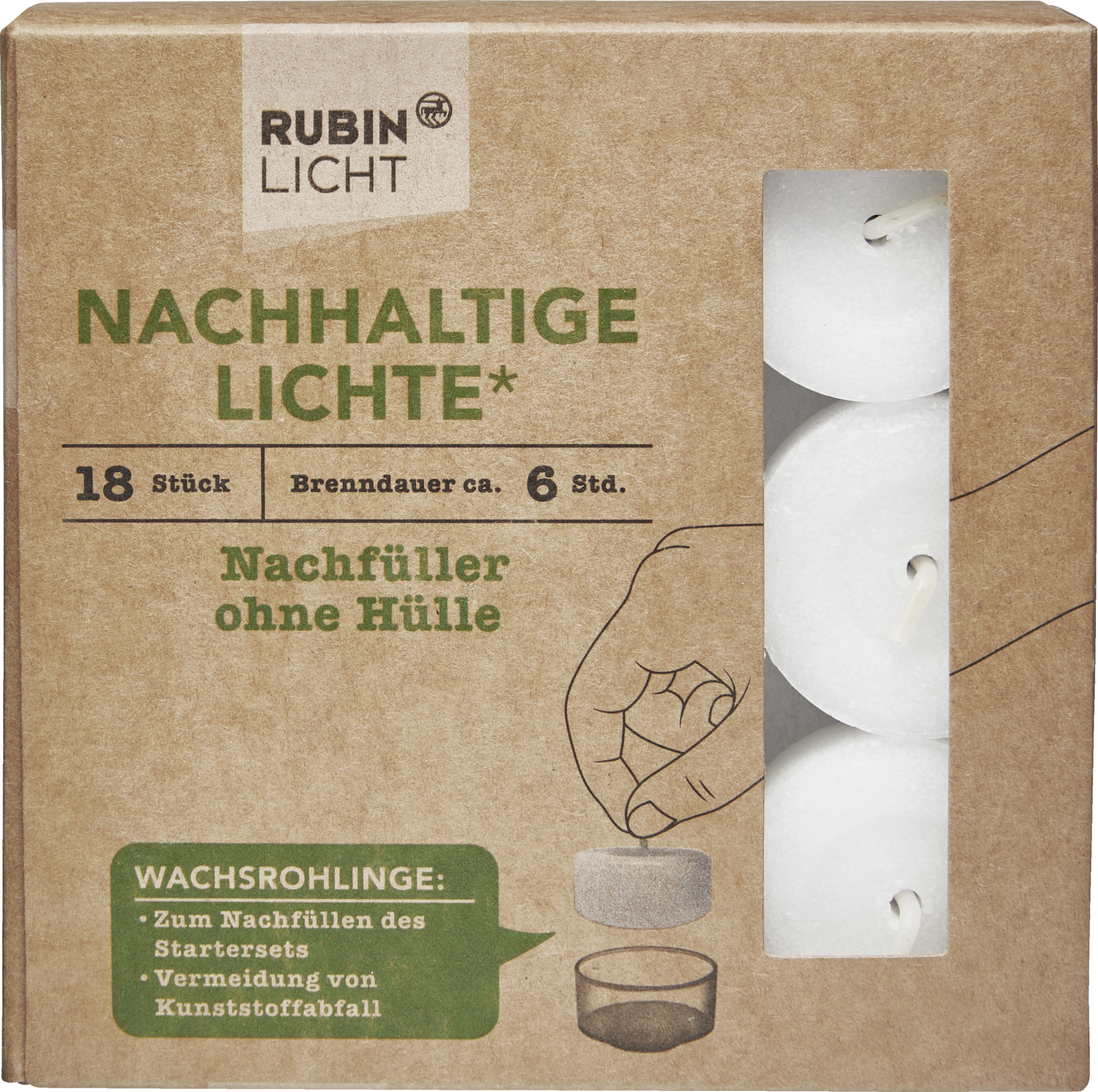 RUBIN LICHT Nachhaltige Lichte* Nachfüller ohne Hülle online kaufen