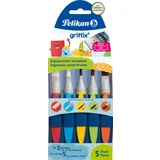 5er Pack Griffix Ergonomische Schulpinsel