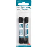 just fine Rundsenkel 75 cm schwarz im Tray