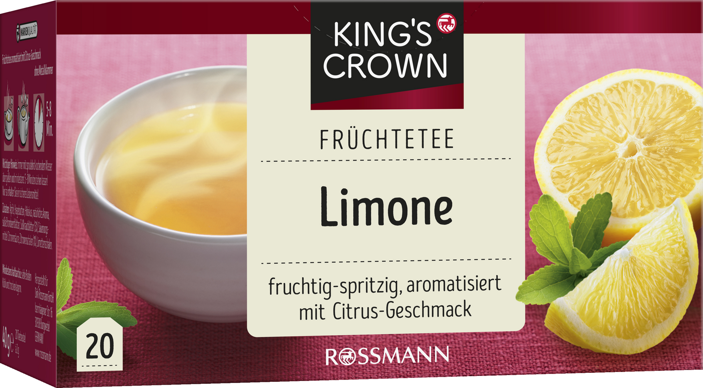 Früchtetee Limone