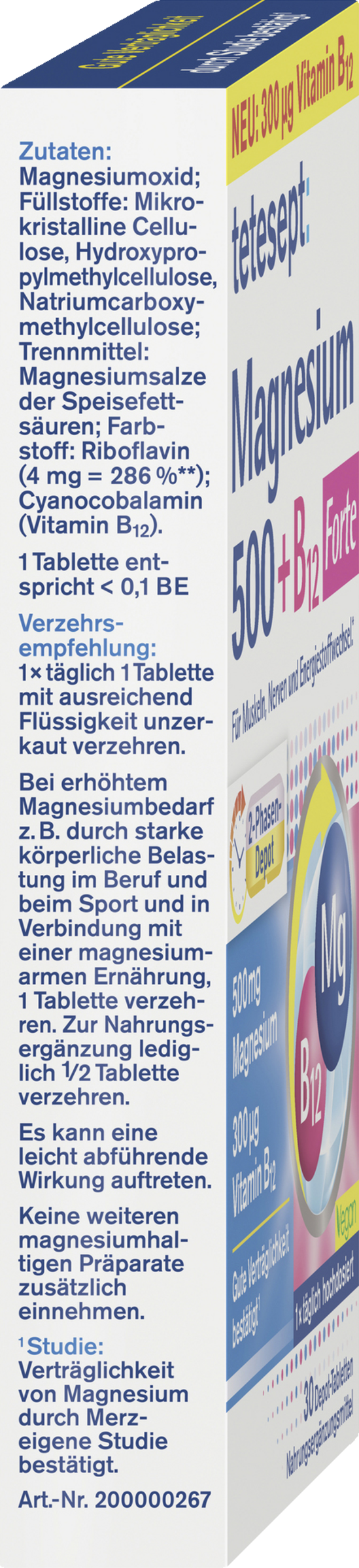 ماغنسيوم 500 + B12 فورتي 3