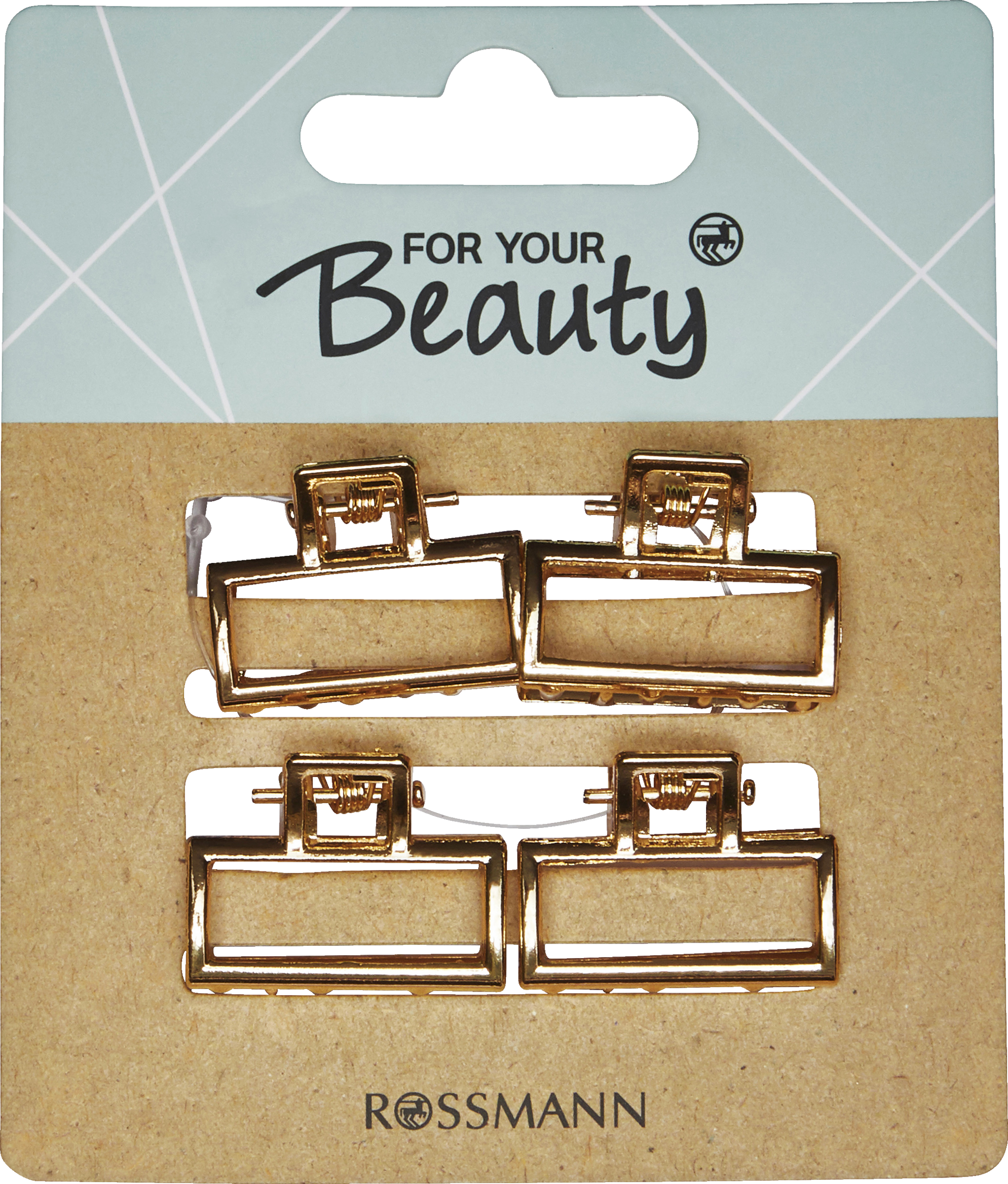 FOR YOUR Beauty Haarspange Metall Gold Silber